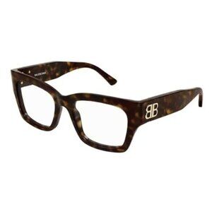 NEW BALENCIAGA BB0325O 007 HAVANA EYEGLASSES